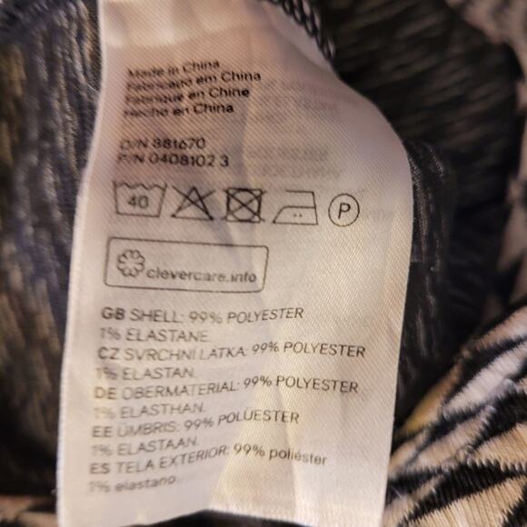 H&M Black White Geometric Cut-Out Bodycon Dress S Sexy Night Out Clubwear Slinky - Picture 6 of 8